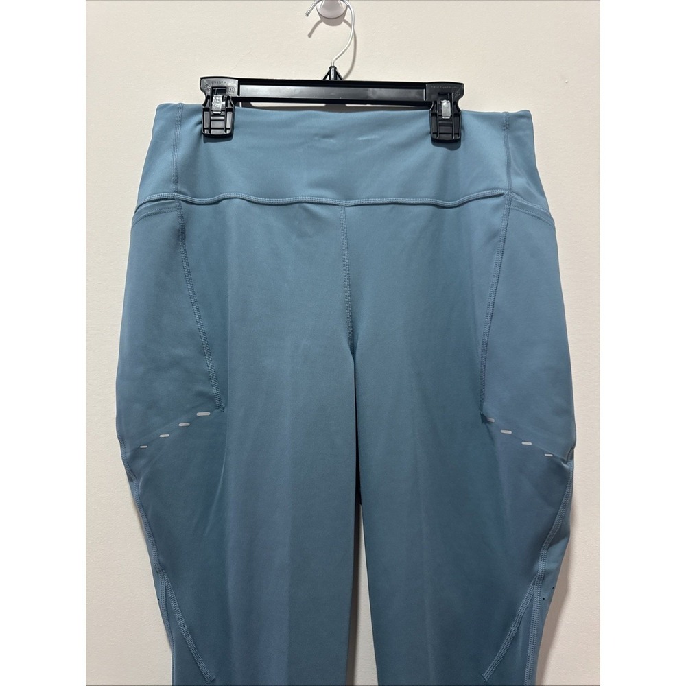 Nike Swift High Waisted Womens XXL 7/8 Running Leggings Pockets Blue HJ2252-006 - Picture 6 of 12